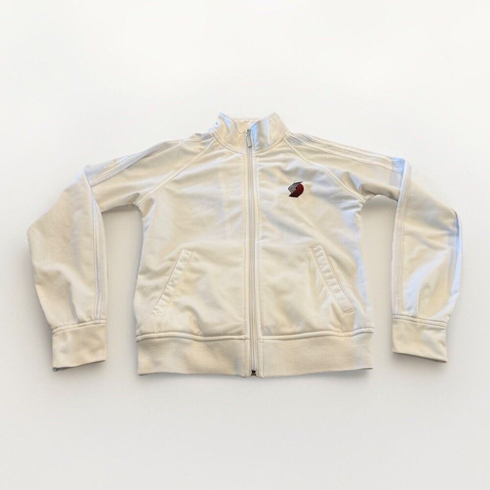 Adidas Women’s White NBA Portland Trailblazers Full Zip Track Jacket Size S